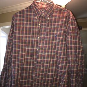 Dark Ralph Lauren Collared Button Down Shirt